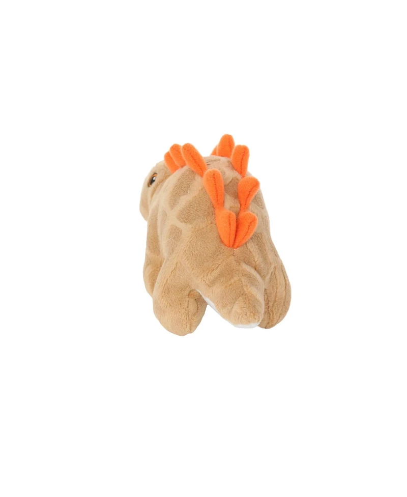 Mighty Jr Dinosaur Stegosaurus, Durable Plush Squeaky Dog Toy