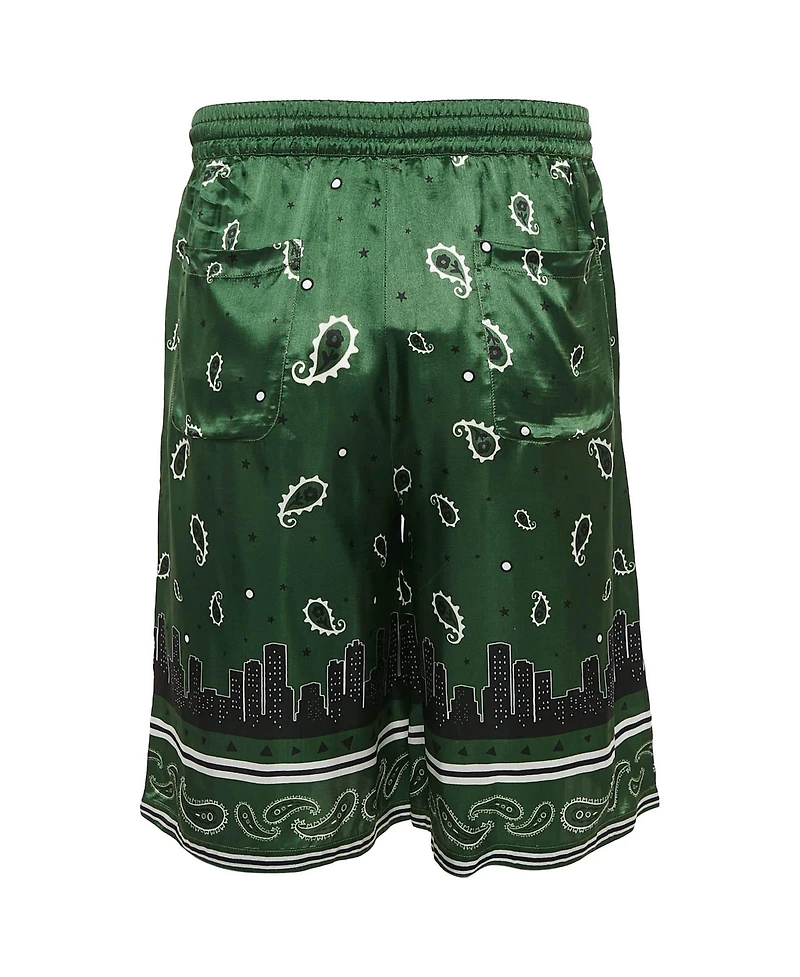Pre-Owned Off-White Men's Bandana Print Satin Bermuda Shorts