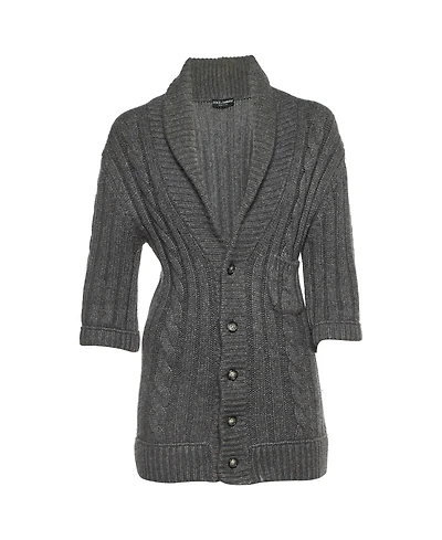 Pre-Owned Dolce & Gabbana Women's Chunky Knit Button Front Cardigan