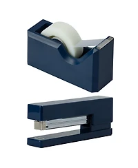 Danrong Desk Stapler Tape Dispenser Set Sturdy Office Supplies