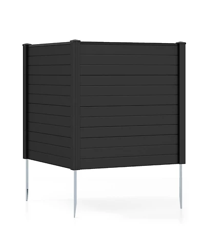 sumyeg Freestanding Air Conditioner Fence with Metal Ground Stakes