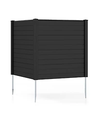 sumyeg Freestanding Air Conditioner Fence with Metal Ground Stakes