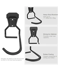 Xdovet Bike Wall Mount Hook Heavy Duty Vertical Stand Hanger Brackets 8 Pack