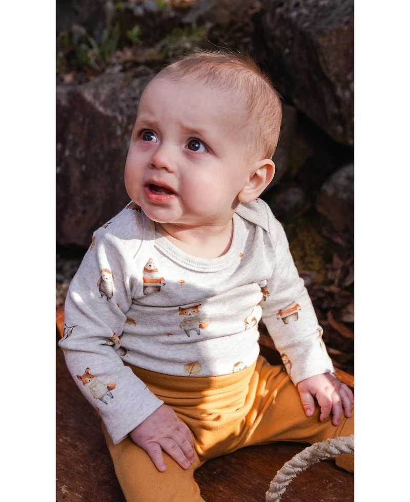 Deux par Baby Boy 3M To 24M Cotton Onesie Animal Print