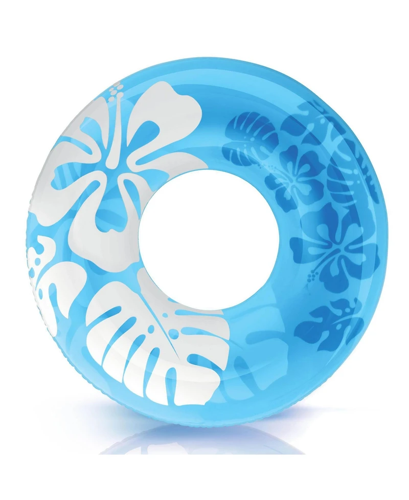 Intex Colorful Transparent Inflatable Swimming Pool Single Ring Float