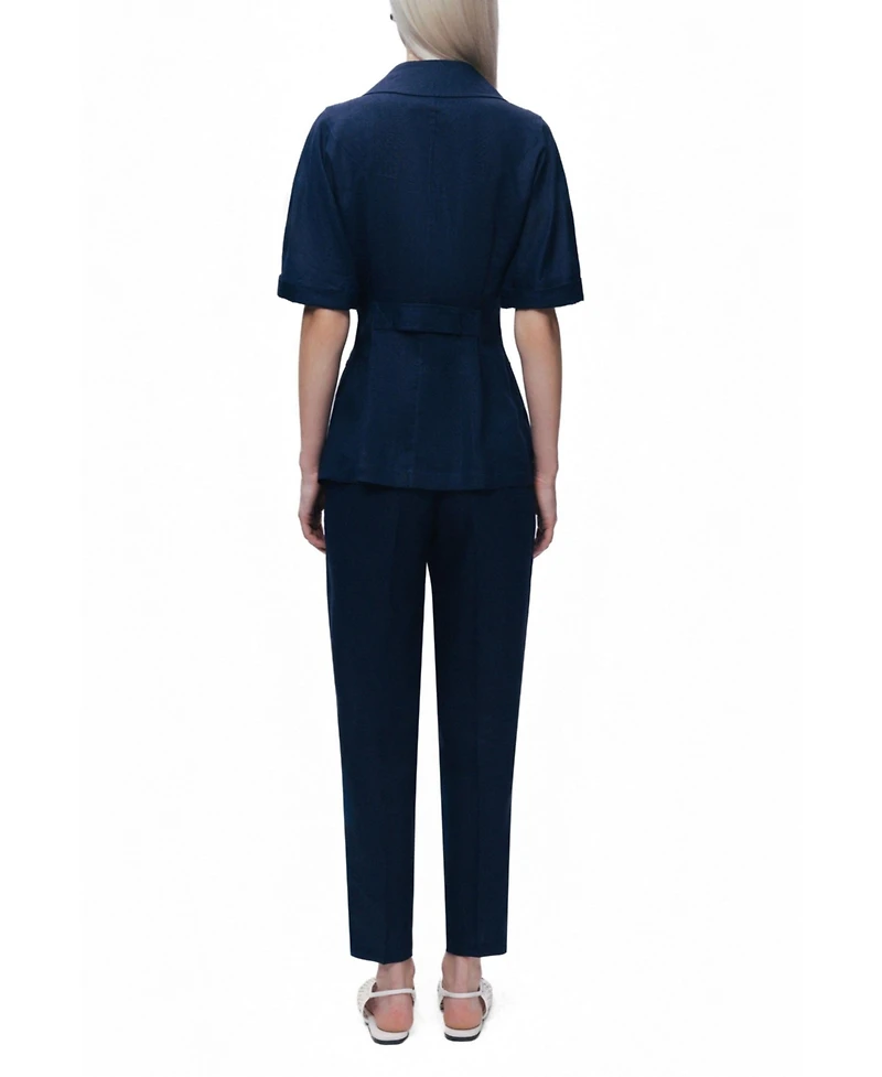 Nocturne Women's Short Sleeve Blazer Jacket