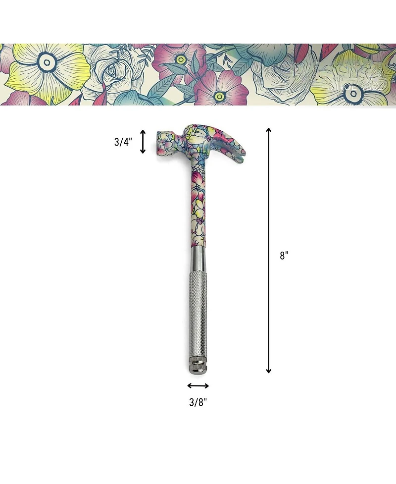 Xdovet 6 1 Hammer Multifunction Claw Tool Flower Print