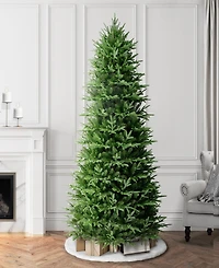 Puleo International 7.5" Pre-Lit Artificial Fraser Fir Slim Tree
