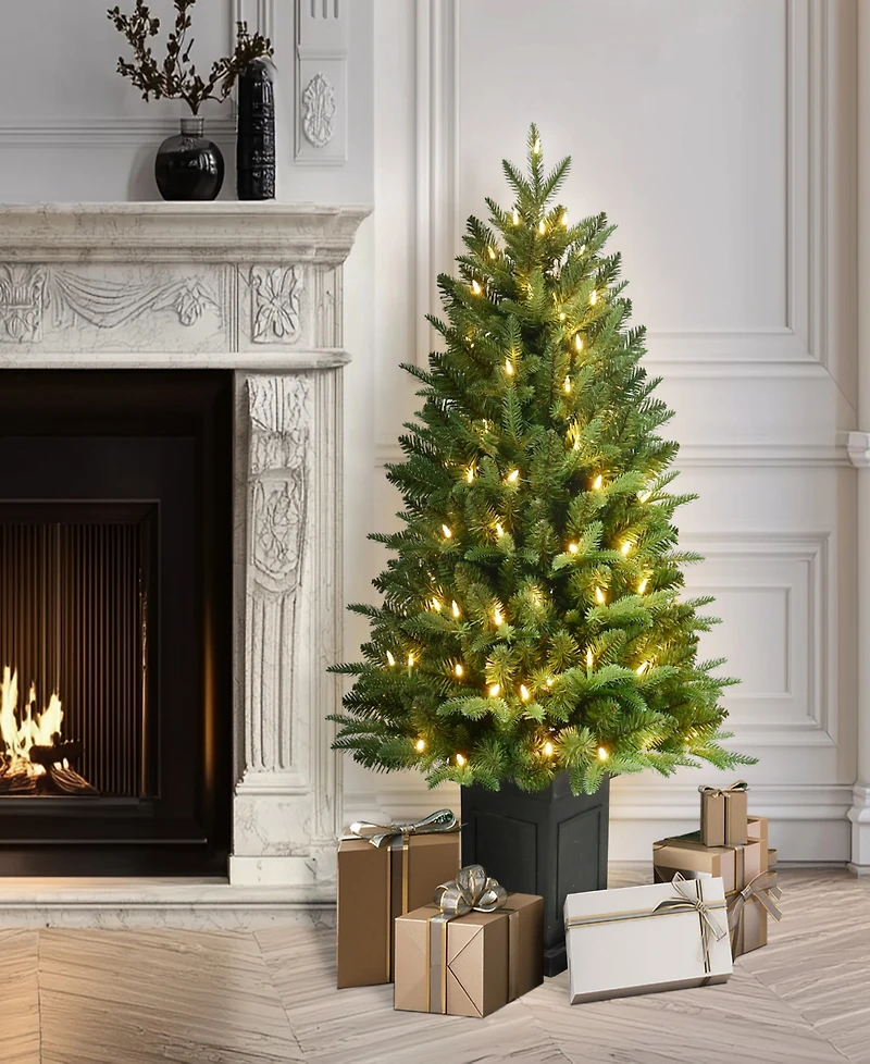 Puleo International 40" Pre-Lit Fraser Fir Potted Tree