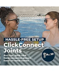 Bestway Steel Pro Max 13' x 42" Round Above Ground Pool Set with Canopy & Ladder