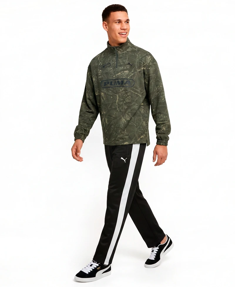 Puma Men's Camo Graphic Half-Zip T-Shirt