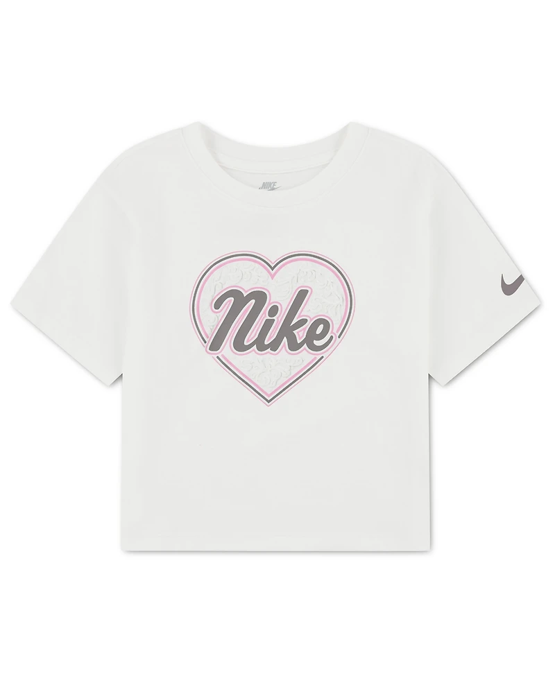 Nike Girls' 4-6X Juxta-Girl Short-Sleeve Boxy T-Shirt