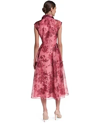 Halston Women's Collared Midi Dress