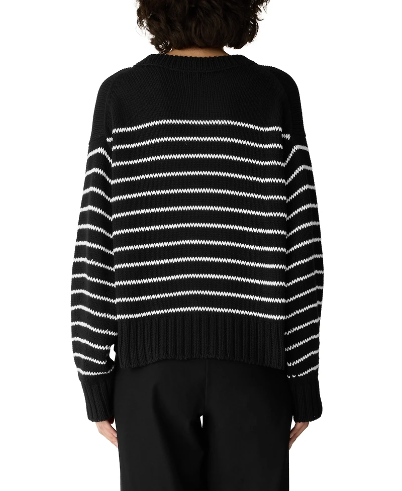 Eileen Fisher Women's Long-Sleeve Crewneck Sweater