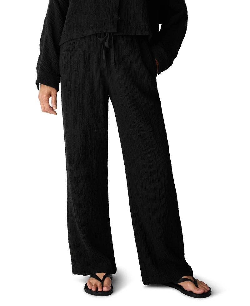 Eileen Fisher Women's High-Rise Straight Leg Drawstring Pants