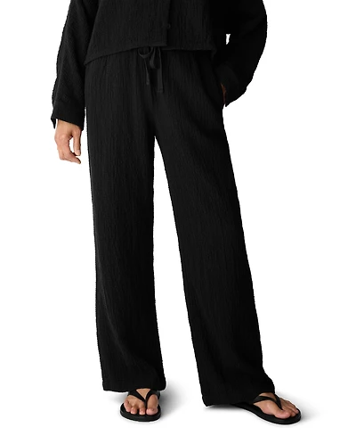 Eileen Fisher Women's High-Rise Straight Leg Drawstring Pants