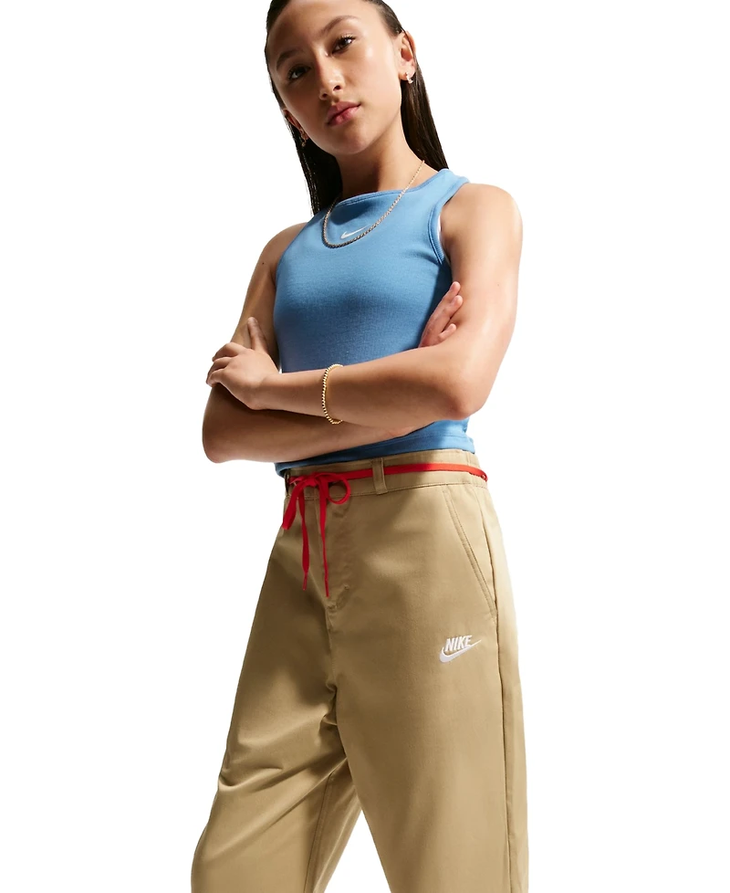 Nike Boys' and Girls' 7-20 Sportswear Club Woven Straight-Leg Pants