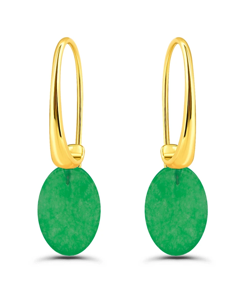 Macy's Oval Shape Drop on Hardwire Fishhook Closure Earrings