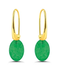 Macy's Oval Shape Drop on Hardwire Fishhook Closure Earrings