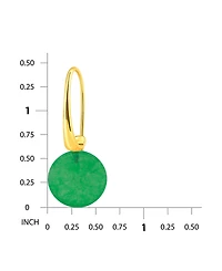 Macy's Genuine Howlite Chrysocolla Tear Drop on Hardwire Fishhook Closure Earrings