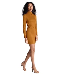 Kenneth Cole Women's Long-Sleeve Cowl Neck Mini Dress