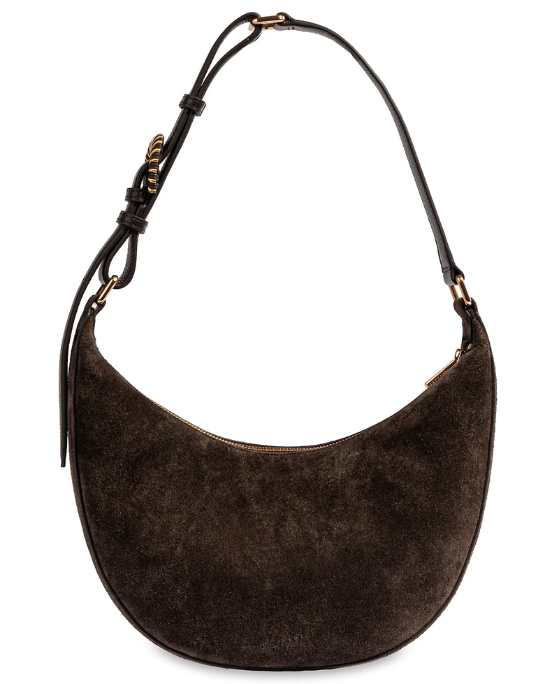 Sam Edelman Charli Woven Crescent Medium Leather Shoulder Handbag