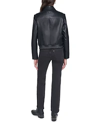 Cole Haan Women's Smooth Lamb Bomber Jacket