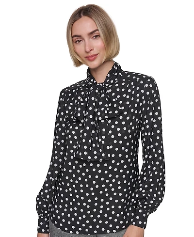 Sonia Rykiel Women's Bow Blouse Long-Sleeve Top