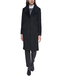 Cole Haan Women's Large Collar Wool Coat