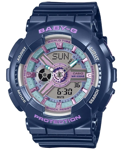 G-Shock Women's Baby-g Japanese Quartz Navy Resin Watch 43.4mm