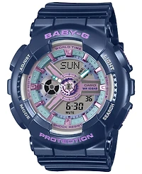 G-Shock Women's Baby-g Japanese Quartz Navy Resin Watch 43.4mm