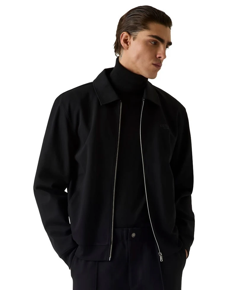 Guess Men's Zip Up Long-Sleeve Track Jacket
