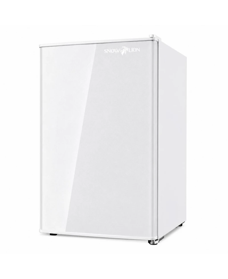 SnowLion Premium 65L Solid Door 2.3 Cu.ft. Freestanding Under-Counter Mini Fridge in White