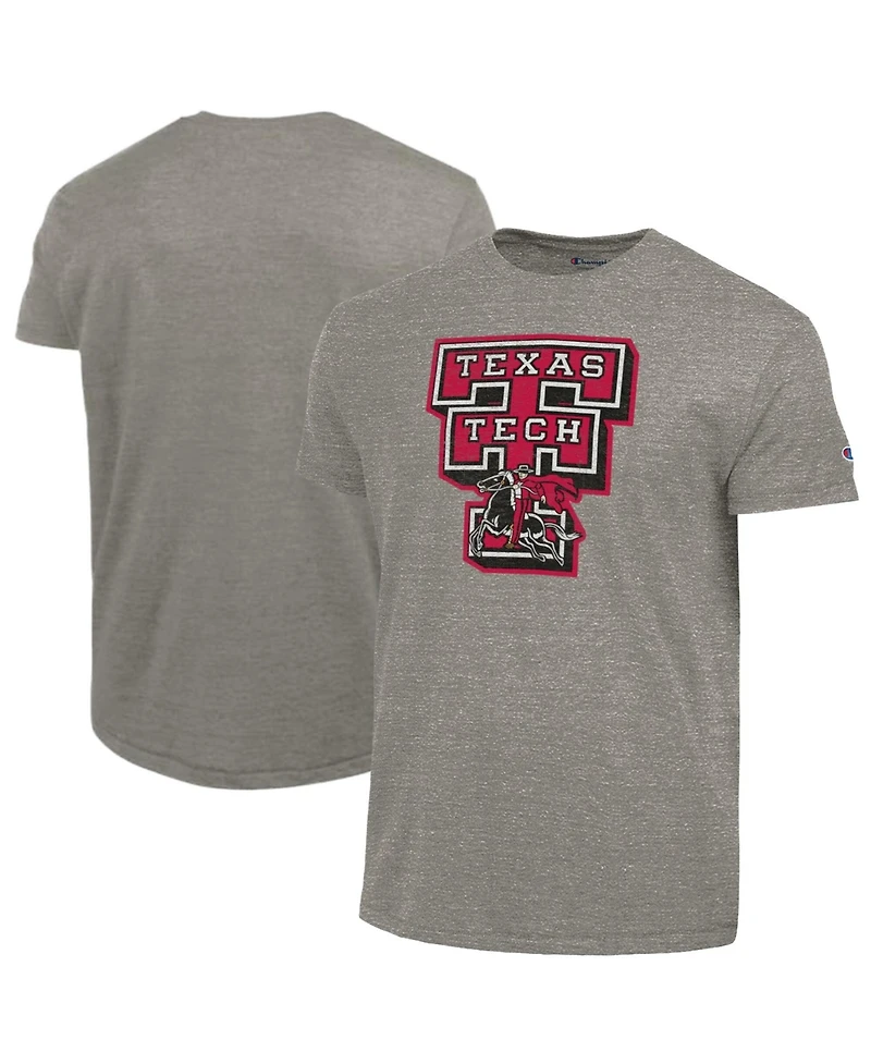 Champion Men's Charcoal Texas Tech Red Raiders Triumph Tri-Blend T-Shirt