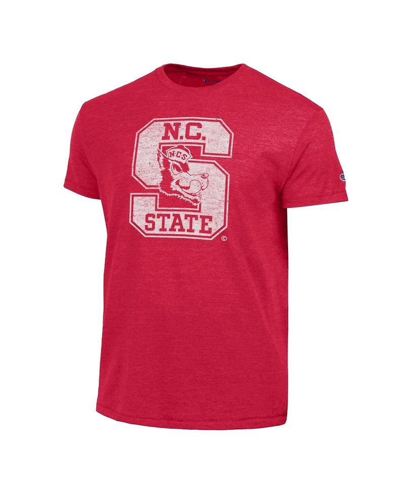 Champion Men's Red Nc State Wolfpack Triumph Tri-Blend T-Shirt