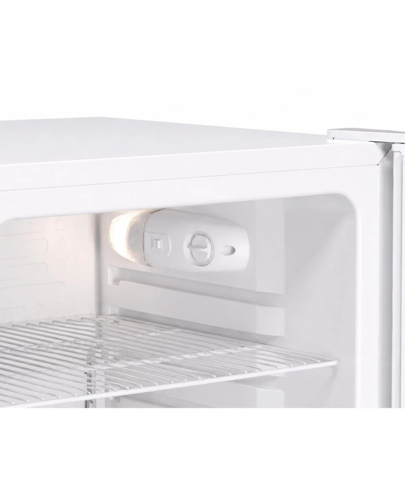 SnowLion 4.3 Cu. Ft. Freestanding Mini Fridge, 122L Compact Refrigerator with Solid Door, Adjustable Thermostat, Reversible Door, White