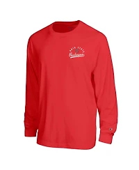 Champion Men's Scarlet Ohio State Buckeyes Laminated All-Star Long Sleeve T-Shirt
