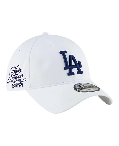 New Era Men's White Los Angeles Dodgers Blue Heaven On Earth Casual Classic Adjustable Hat