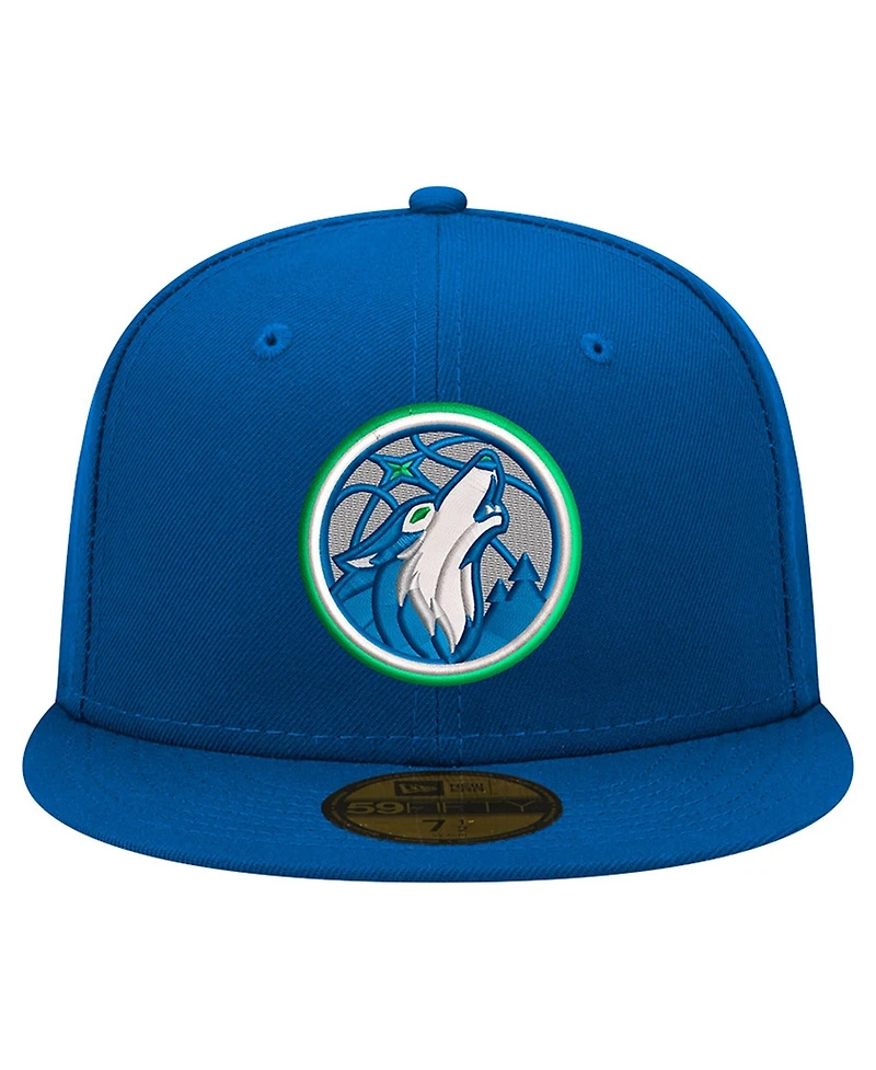 New Era Men's Blue Minnesota Timberwolves 59FIFTY Fitted Hat