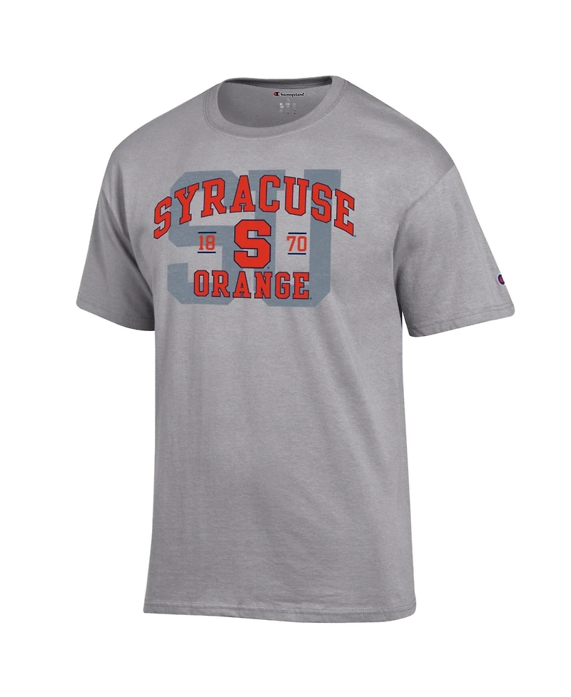 Champion Men's Heather Gray Syracuse Orange Varsity T-Shirt