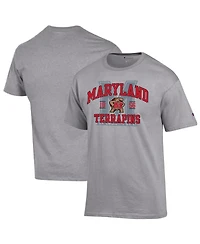 Champion Men's Heather Gray Maryland Terrapins Varsity T-Shirt