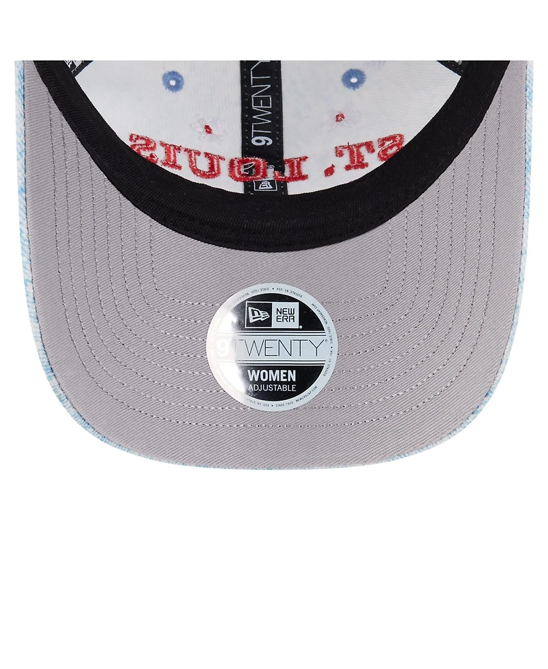 New Era Women's Light Blue St. Louis Cardinals Daisy All Over 9TWENTY Adjustable Hat