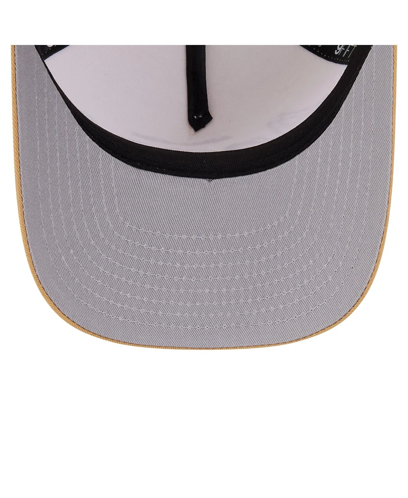 New Era Men's Cream Los Angeles Angels Herringbone 9FIFTY A-Frame Snapback Hat
