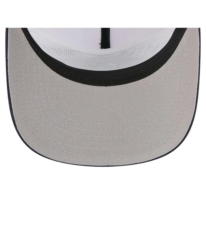 New Era Men's White, Navy Seattle Mariners Retro Cut 19TWENTY Adjustable Trucker Hat