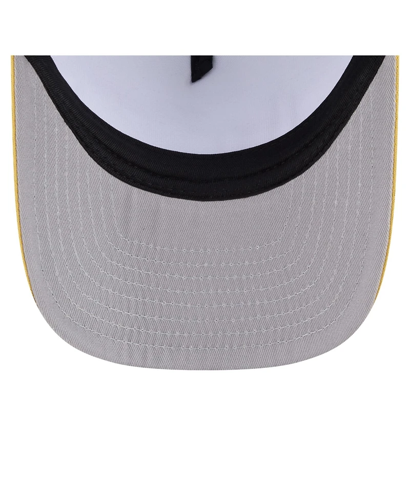 New Era Men's White, Gold San Diego Padres Foodie A-Frame 9FIFTY Trucker Snapback Hat