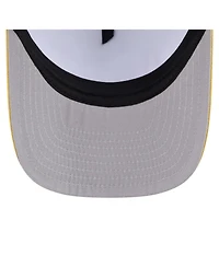 New Era Men's White, Gold San Diego Padres Foodie A-Frame 9FIFTY Trucker Snapback Hat