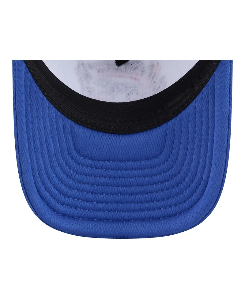 New Era Big Boys and Girls White, Royal Chicago Cubs Food A-Frame 9FORTY Trucker Adjustable Hat