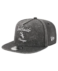 New Era Men's Black Chicago White Sox City Slogan A-Frame 9FIFTY Snapback Hat