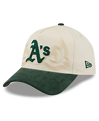 New Era Men's Stone Athletics Western Stitch 9FORTY A-Frame Adjustable Hat