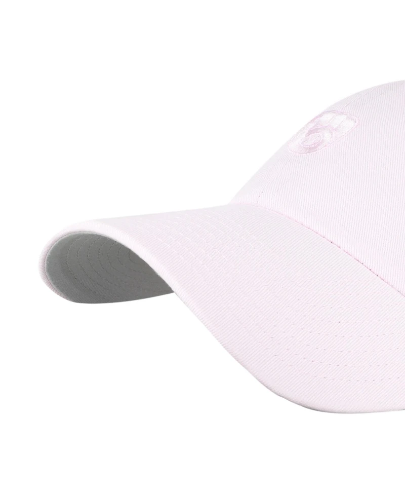 '47 Brand Men's and Women's Light Pink Milwaukee Brewers Pastel Clean Up Adjustable Hat